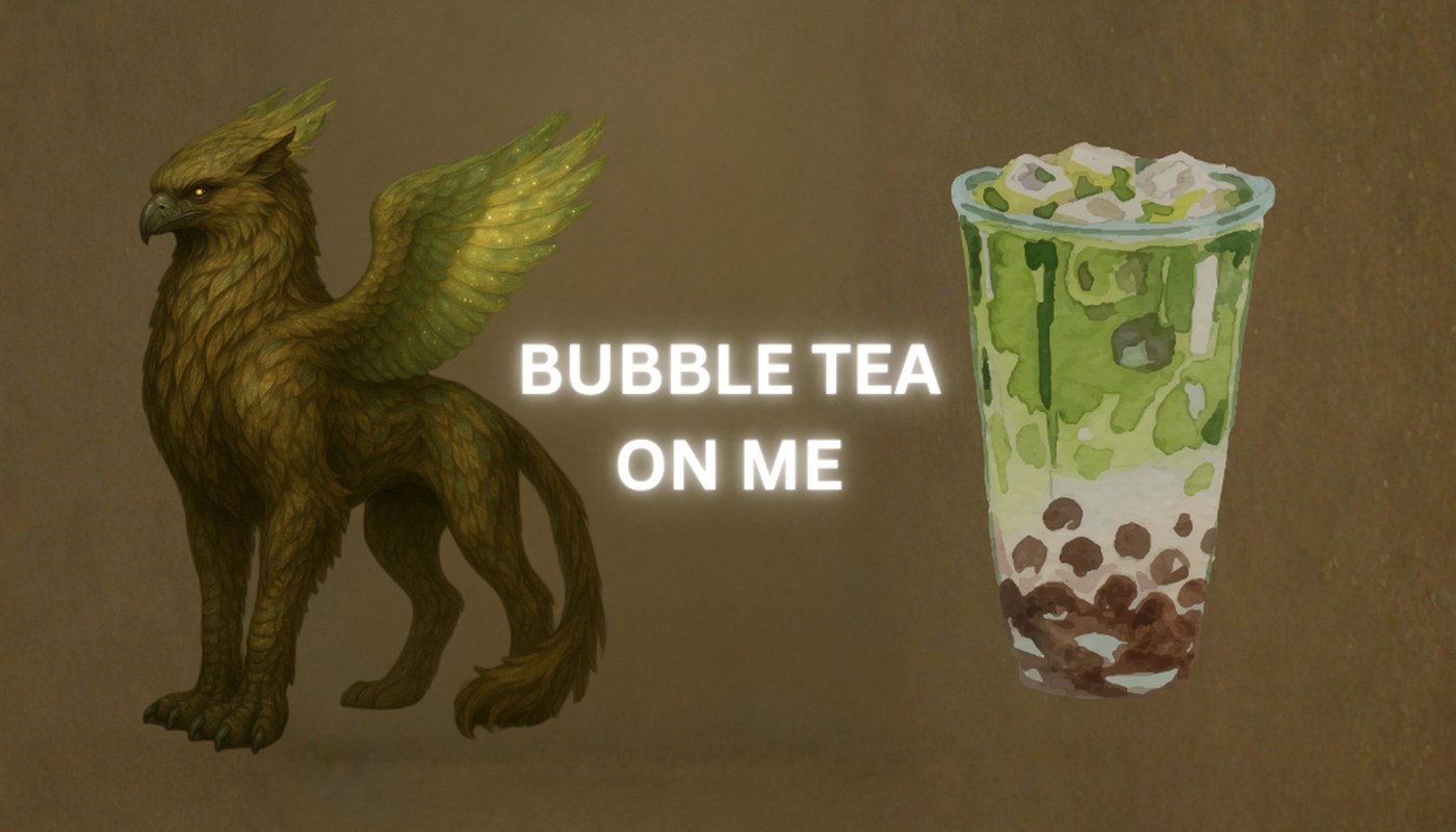 Bubble Tea on Me gift card artwork