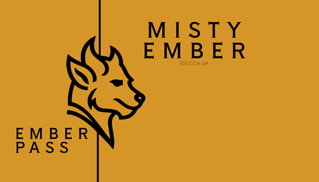 Front of the gold Ember Pass card with the Ember Beast crest